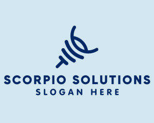 Scorpion Animal Scorpio logo design