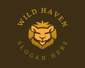 Wild Gold Lion logo design