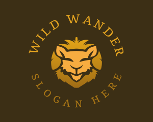 Wild Gold Lion logo design