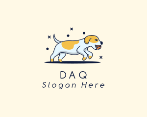 Playing Dog Pet Logo