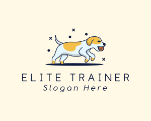 Playing Dog Pet logo design