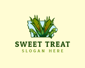 Sweet Corn Iowa logo design