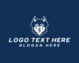 Dog - Wolf Shield Security logo design