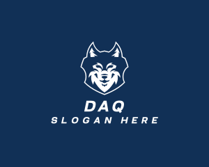 Dog - Wolf Shield Security logo design