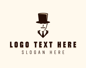 Smoke Pipe - Gentleman Tailoring Man logo design