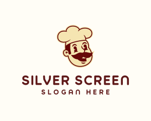 Dining - Retro Mustache Chef logo design