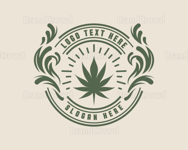 Marijuana Leaf Plant Logo