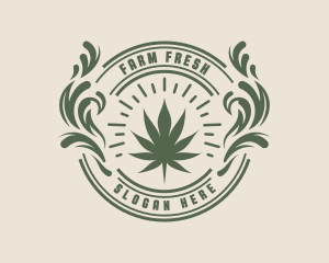 Marijuana Leaf Plant logo design