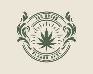 Marijuana Leaf Plant logo design