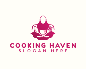 Kitchen - Apron Cooking Kitchen logo design