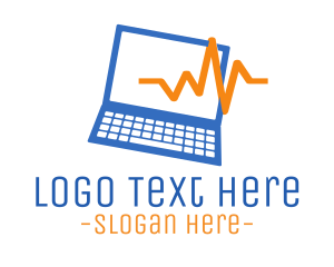 Geek - Laptop Rate Computer logo design