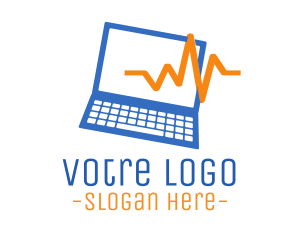 Statistic - Laptop Rate Computer logo design