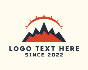 Campground - Mountaineering Outdoor Travel logo design