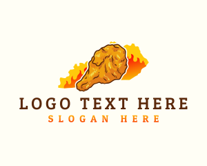 Fried Chicken - Fried Chicken Kentucky logo design