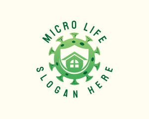 Bacteria - Virus Home Bacteria logo design