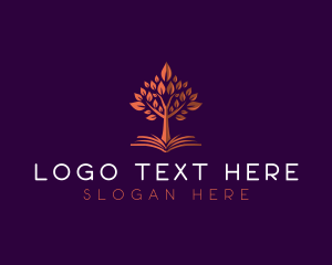 Screenwriter - Book Tree Knowledge logo design