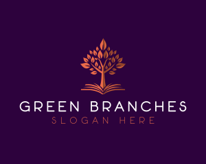 Branches - Book Tree Knowledge logo design