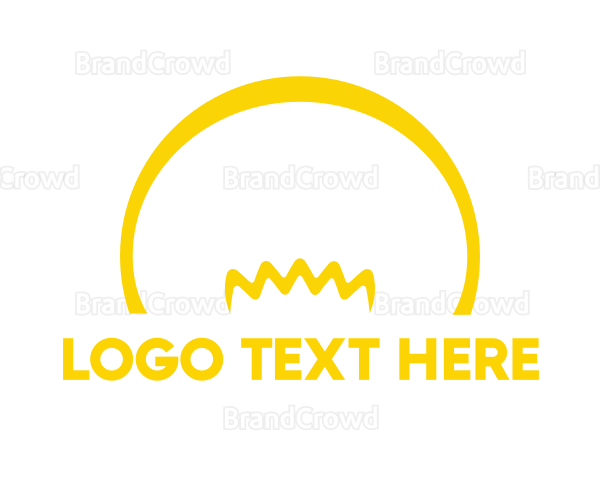 Yellow Light Bulb Logo