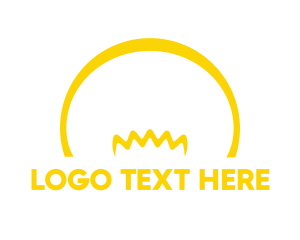 Lamp - Yellow Light Bulb logo design