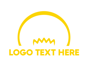 Yellow Light Bulb Logo