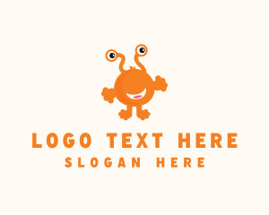 Children - Happy Smiling Creature logo design