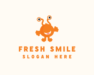 Happy Smiling Creature logo design