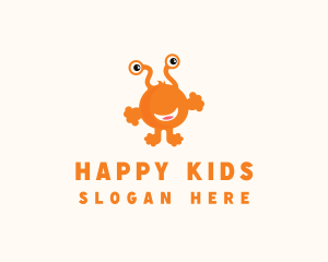 Happy Smiling Creature logo design