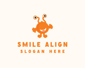 Happy Smiling Creature logo design