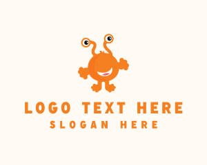 Friendly - Happy Smiling Creature logo design