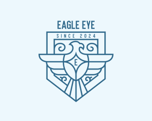 Eagle Heraldry Shield logo design