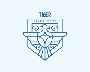 Aviary - Eagle Heraldry Shield logo design