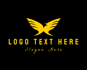 Wings - Hummingbird Flight Wings logo design