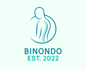 Skeleton - Medical Spine Therapy logo design