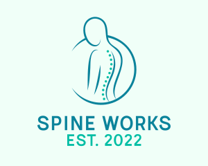 Spine - Medical Spine Therapy logo design