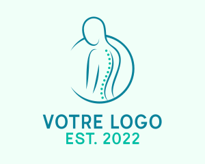 Skeleton - Medical Spine Therapy logo design
