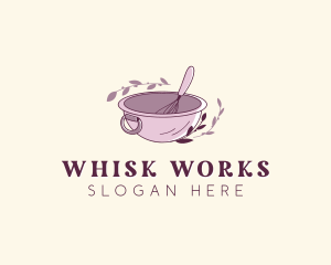 Whisk Mixing Bowl logo design