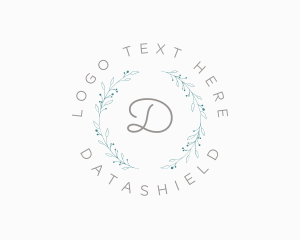 Fragrance - Luxury Natural Floral Wreath logo design