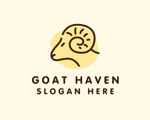 Sheep Ram Farm logo design