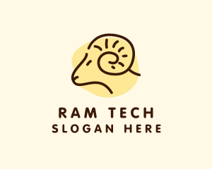 Ram - Sheep Ram Farm logo design