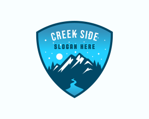 Mountain Night Creek logo design