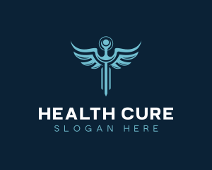 Medicine - Caduceus Medicine Health logo design
