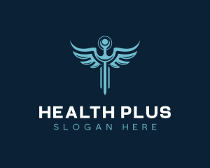 Medicine - Caduceus Medicine Health logo design