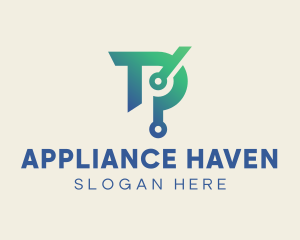 Appliances - Modern Electric Letter R logo design