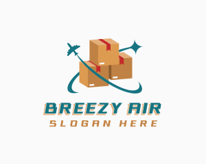 Box Package Air Logistics logo design