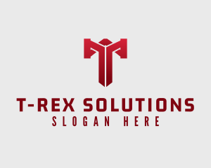 Hammer Repair Letter T logo design