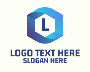 Financial - Professional Hexagon Loop logo design