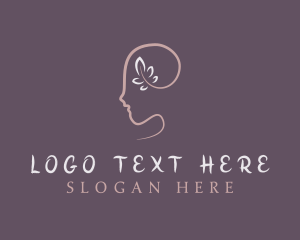 Woman - Leaf Spa Face Skincare logo design