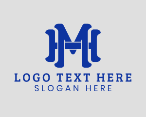 HM logo design - 48HoursLogo.com  Hm logo, Text logo design, Identity  design logo