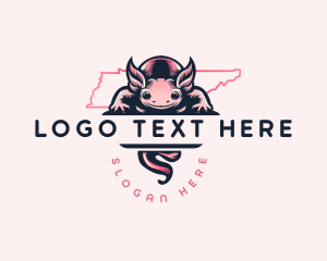 Ozark Big Eared Bat - Tennessee Salamander Wildlife logo design