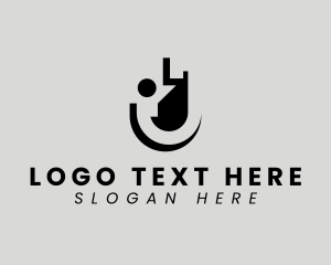 Clothing - Modern Abstract Letter J logo design